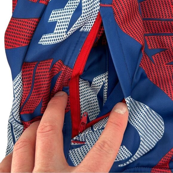 Nike Full Zip Patriotic Long Sleeve Jacket Red White and Blue Size Medium - Picture 8 of 11